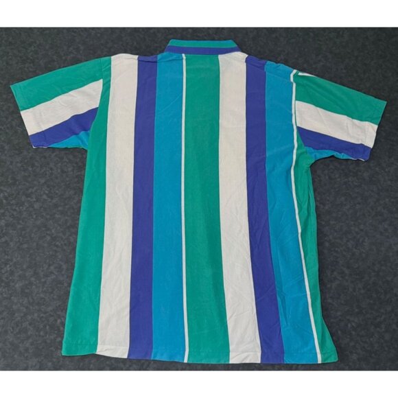Vintage Puritan Classics Multicolor Stripe Polo Shirt Sz XL - Picture 4 of 4